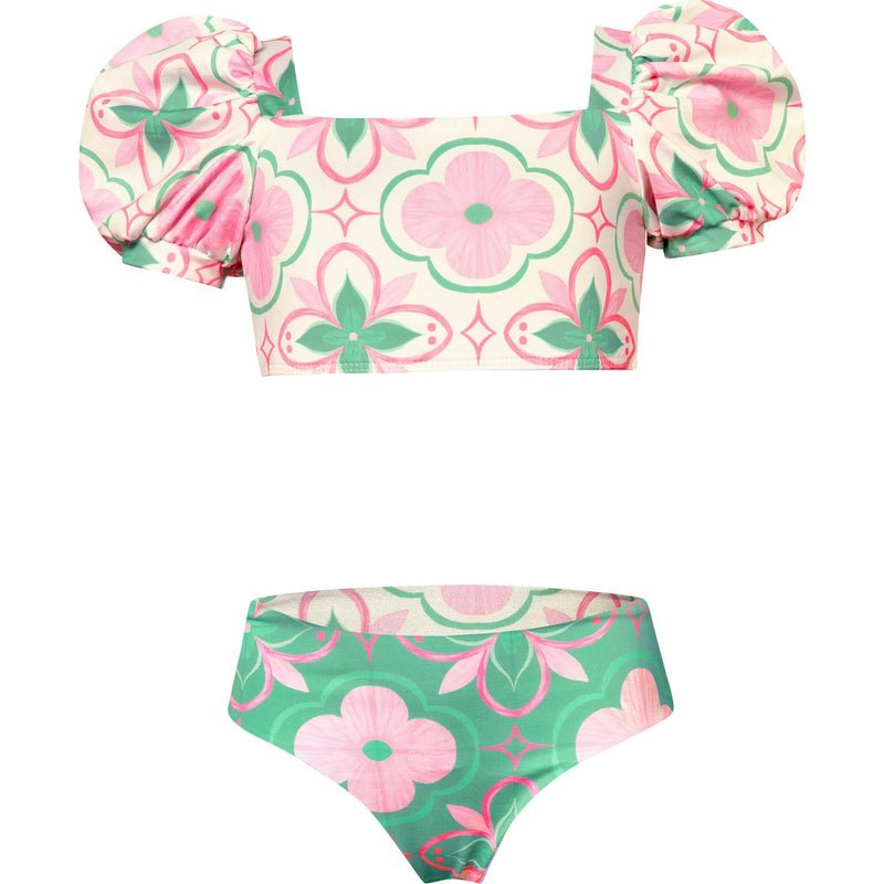 AZULEJO Bubble Bikini in blue print
