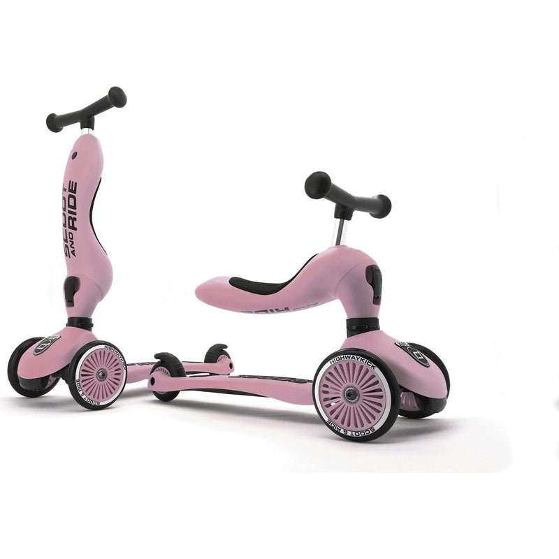 Highway Kick 1 Scooter and Ride On Toy Rose