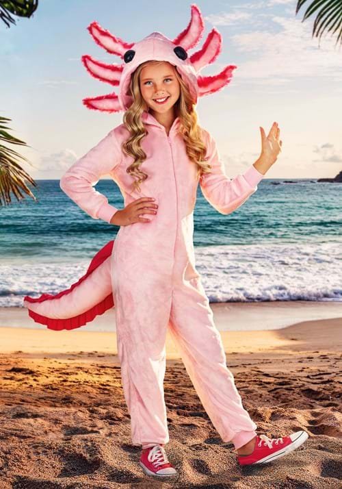 Kid's Axolotl Costume Onesie