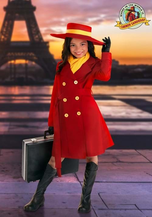 Carmen Sandiego Costume for Girls